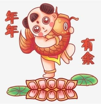 金太郎抱鯉魚像在日本文化中有著吉祥寓意，如同七福神中手持釣竿