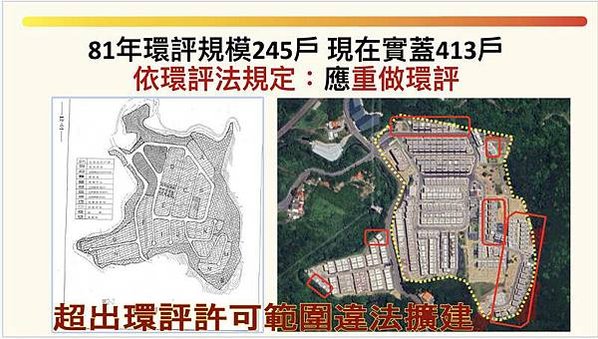 立委陳椒華今指控竹科旁竹縣寶山鄉山坡地大型建案「有謙家園」開