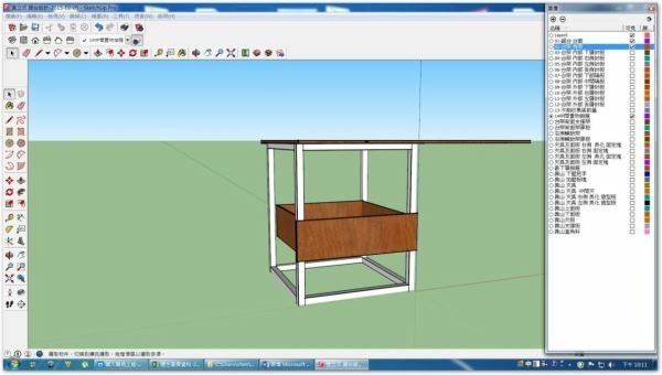 個人簡易草圖設計-第01篇- 大鋸台 靠山 置物台架-製作紀