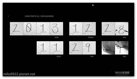 手寫另類5時鐘AJScreensaver   MILO BLOG__022_AJScreensaver11h29m10s