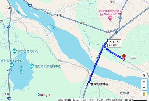 鯉魚潭、七星潭兩潭自行車道踏查記錄03 -木瓜溪橋到木瓜溪駁