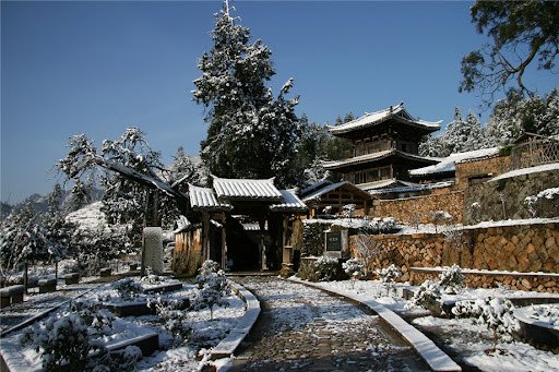 時思寺坐西朝東位於浙江省麗水市元明建築建於（1140年）13