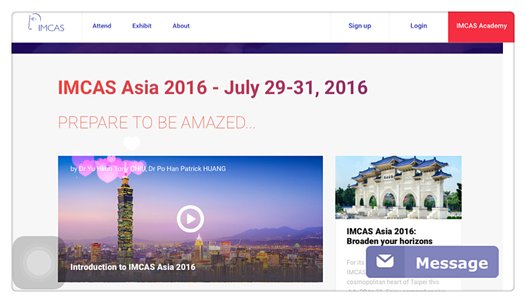 Introduction to IMCAS ASIA 2016 - by Dr. Yu Hsun Tony CHIU