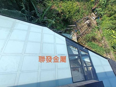 新店不銹鋼烤漆玻璃採光罩