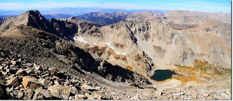 Paiute Peak &amp; Upper Coney Lake from Mt Audubon