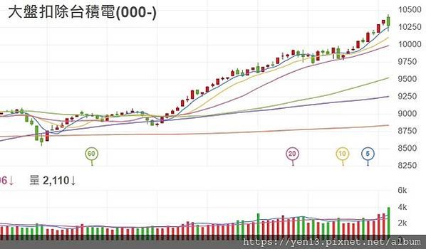 扣除台積電20210106