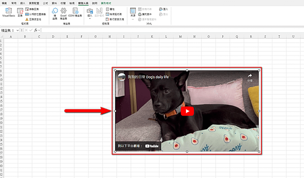 【Excel-小技巧】在Excel工作表中直接顯示影片並播放