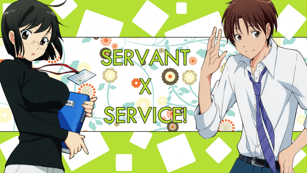 [GreenAnime] (1366x768) Wallpaper - Servant X Service (No. 1) [By counter2D]