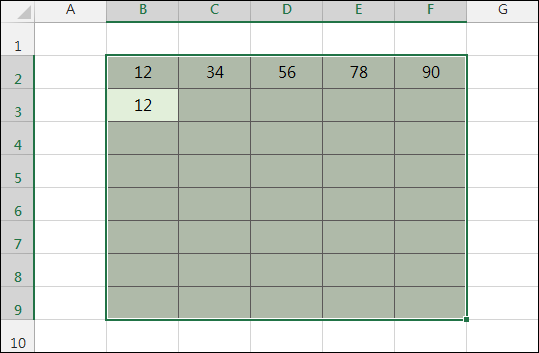 Excel-在儲存格輸入資料時設定輸入順序