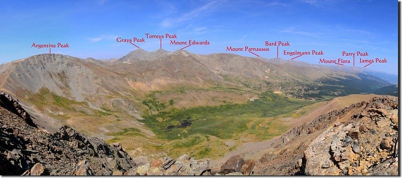 A panorama West~North  from Wilcox&apos;s summit 1