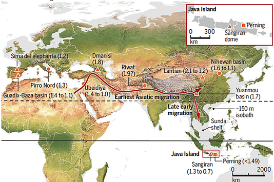 爪哇最早的直立人，未滿150萬年
