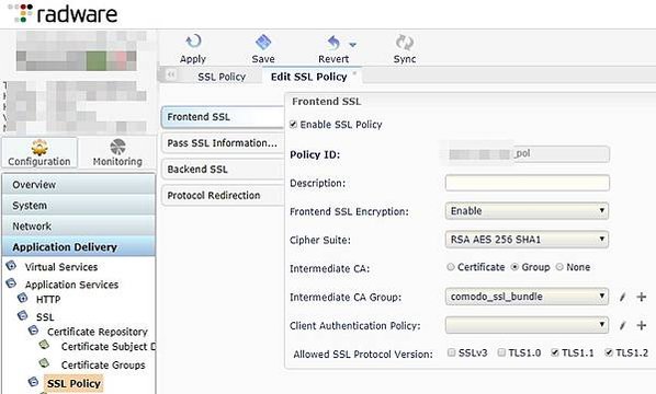 Nortel Alteon Radware Offload 