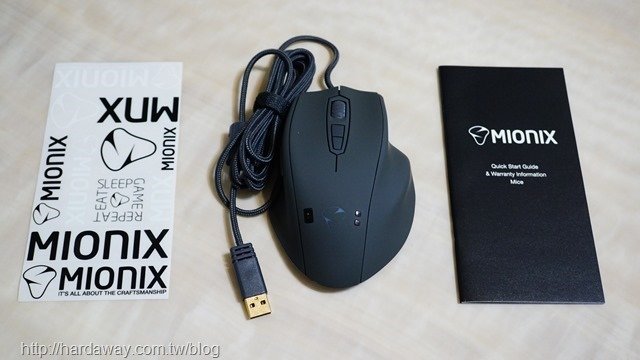 MIONIX NAOS QG心率膚感滑鼠