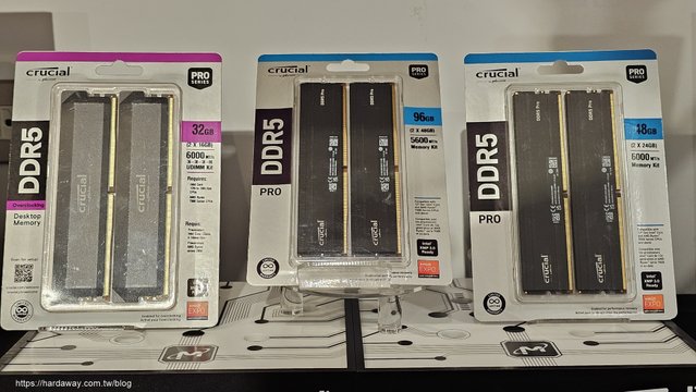 美光Crucial PRO DDR5-6000超頻版記憶體