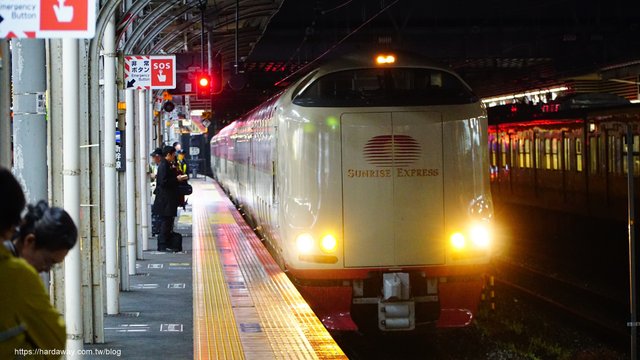 日本JR寢台列車SUNRISE出雲號