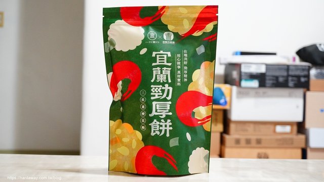 一口宜口宜蘭勁厚餅三星蔥櫻花蝦口味