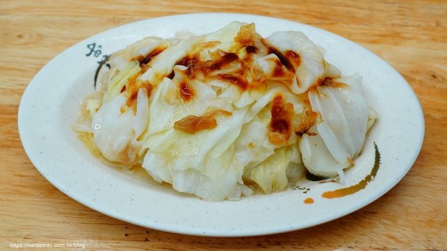 鐘點棧當歸鴨台北樂華夜市總店燙高麗菜