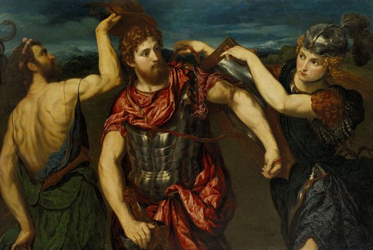 Perseus_Armed_by_Mercury_and_Minerva_by_Paris_Bordone_-_BMA