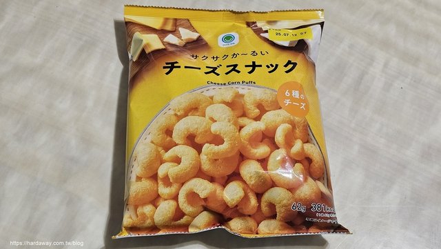 日本全家起司風味玉米點心