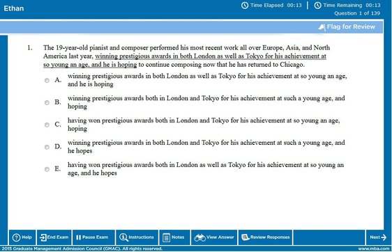 Practice SC Question