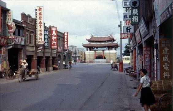 1950-1955，1968年新竹東門街，東門城/1958年