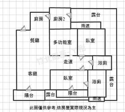 竹北【台科大特區】科大將3房 格局圖