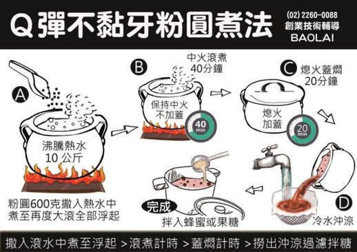 獨家-Q彈不黏牙粉圓批發、教學-寶來食品(02)22600088