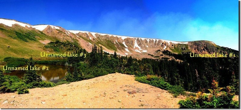 Looking north from the unnamed lake  #2