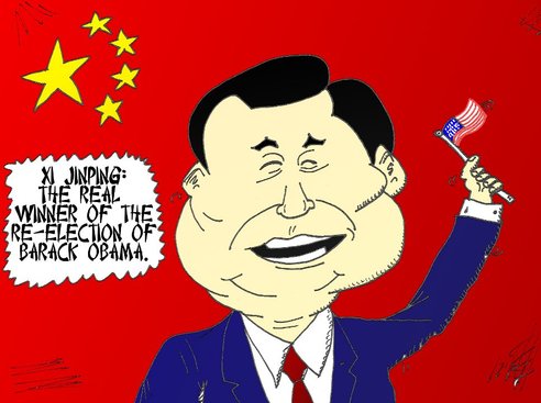 binary-options-news-cartoon-xi-jinping-celebrates-obama-re-election