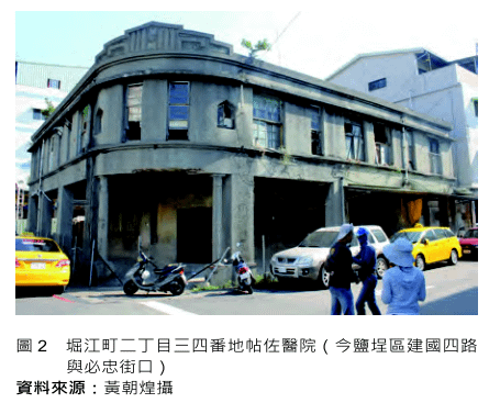 歷史建築「 堀江町日式街屋」和洋混合鹽埕町及堀江町間/外科醫