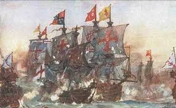 1588年西班牙無敵艦隊-英國歷史中最有名的戰爭。在格瑞福蘭