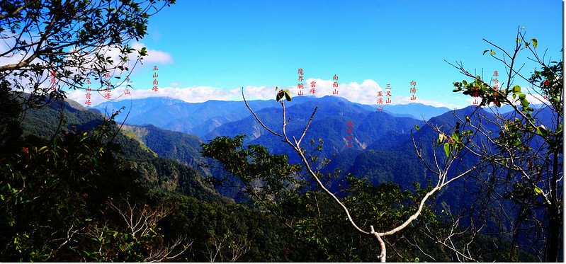 幾阿佐名山山頂東眺群山 1-1