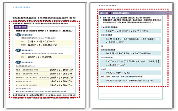 換氣量、除溼、空調單位及照度的計算方法