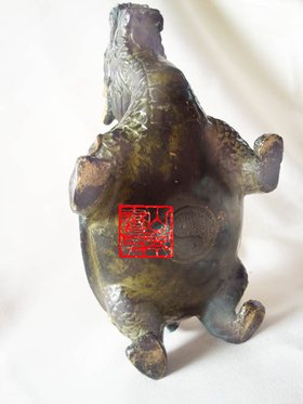 明壽龍龜(鎏金百壽) 