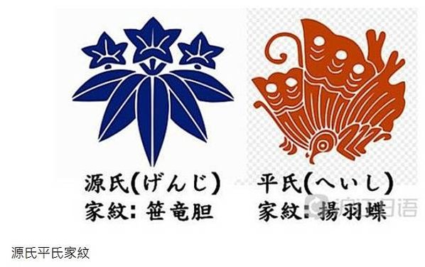 源、平、藤、橘四姓/日本古代有四大姓氏，源氏、平氏、藤原氏和