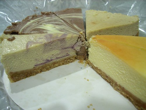 你拍攝的 cheese cake。