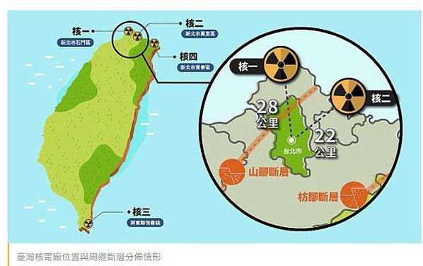 核電廠分布圖/離中台灣最近的核電廠-離你家最近的核電廠，不是