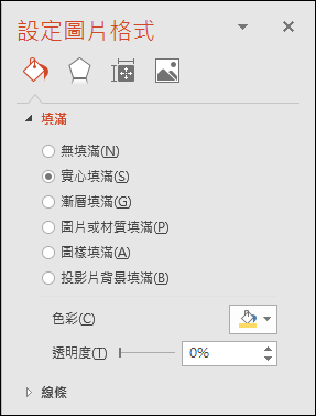 PowerPoint-在相片中取出局部內容並且填入背景色彩