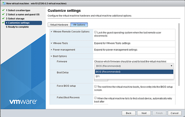 解決 vmware esxi 安裝 windows 10 出