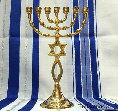 BRASS-Messianic-Temple-MENORAH-7-Branch-Grafted-Jerusalem