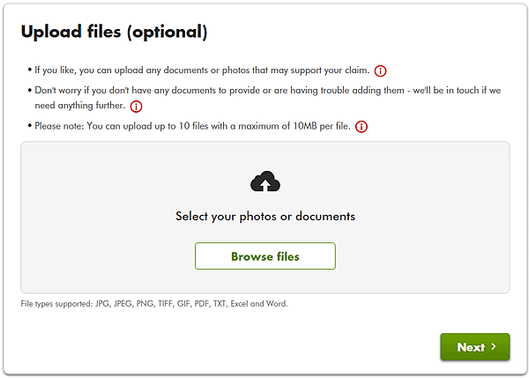 Upload files (optional)上傳文件（可選）