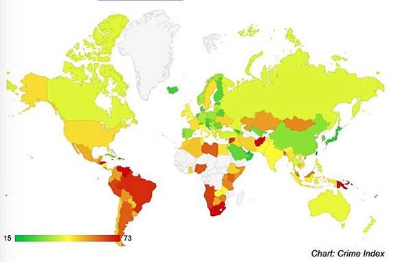 2021全球和平指數台灣排34名/「2017年十大最安全國家