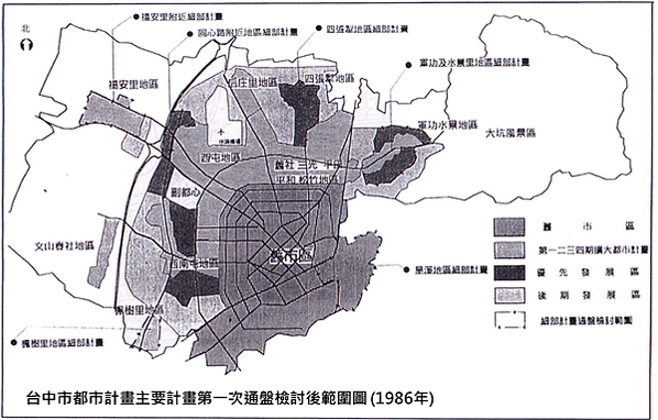 台中市都市計畫歷史三兩語