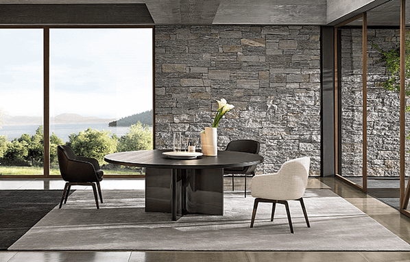 minotti Belt dining armchair_7