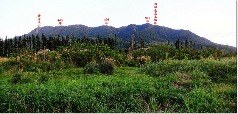 滿州東眺豬老束山連稜 1-1