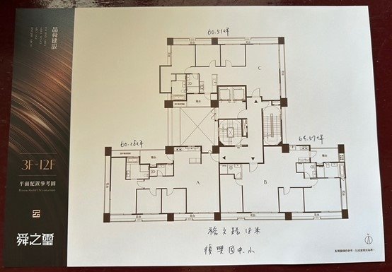 【品舜·舜之璽】台南東區虎尾寮重劃區預售屋大樓一幢平面圖~薔薇媽媽看屋手札