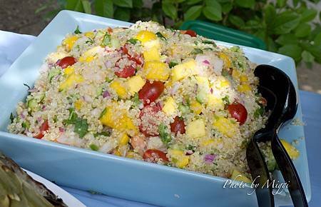 Qinqua Shrimp Mango salsa