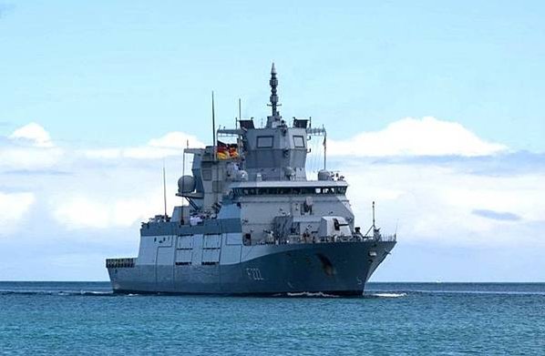 德國軍艦22年來首度穿越台灣海峽-德國海軍印太特遣艦隊穿行臺