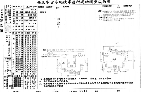 台北市文山區羅斯福路5段218巷38弄7號15,16樓