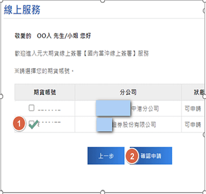 元大期貨國內當沖線上簽署